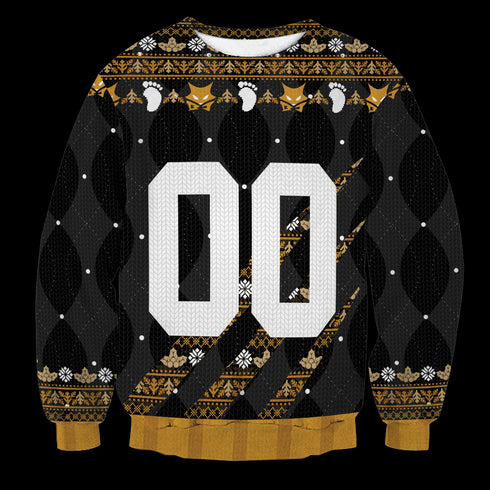 DiveSart - équipe personnalisée MSBY Black Jackals Pull de laine unisexe de Noël - Ugly Christmas Pull
